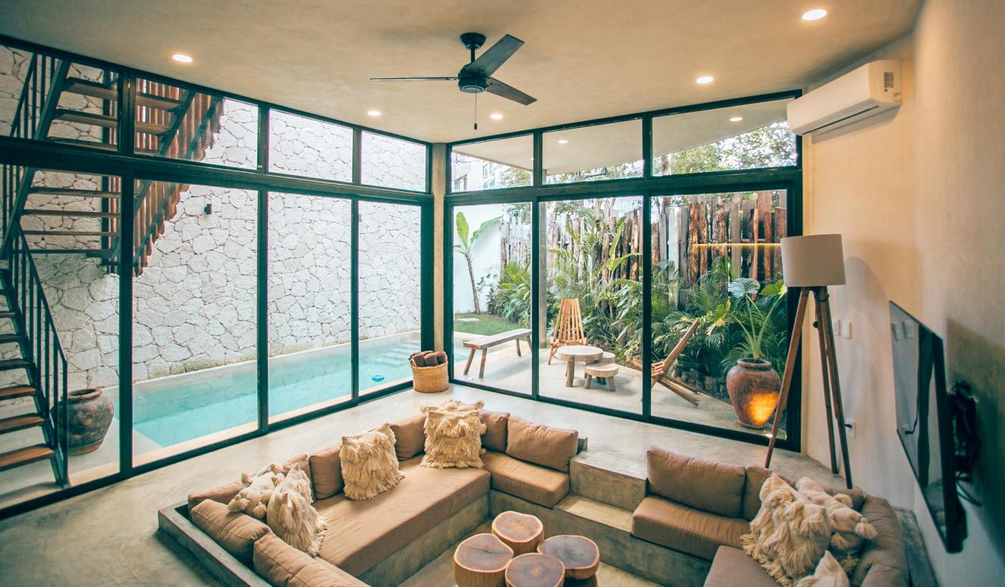 Round Luxury Jungle Villa Priv Pool-Concierge 4A تولوم المظهر الخارجي الصورة