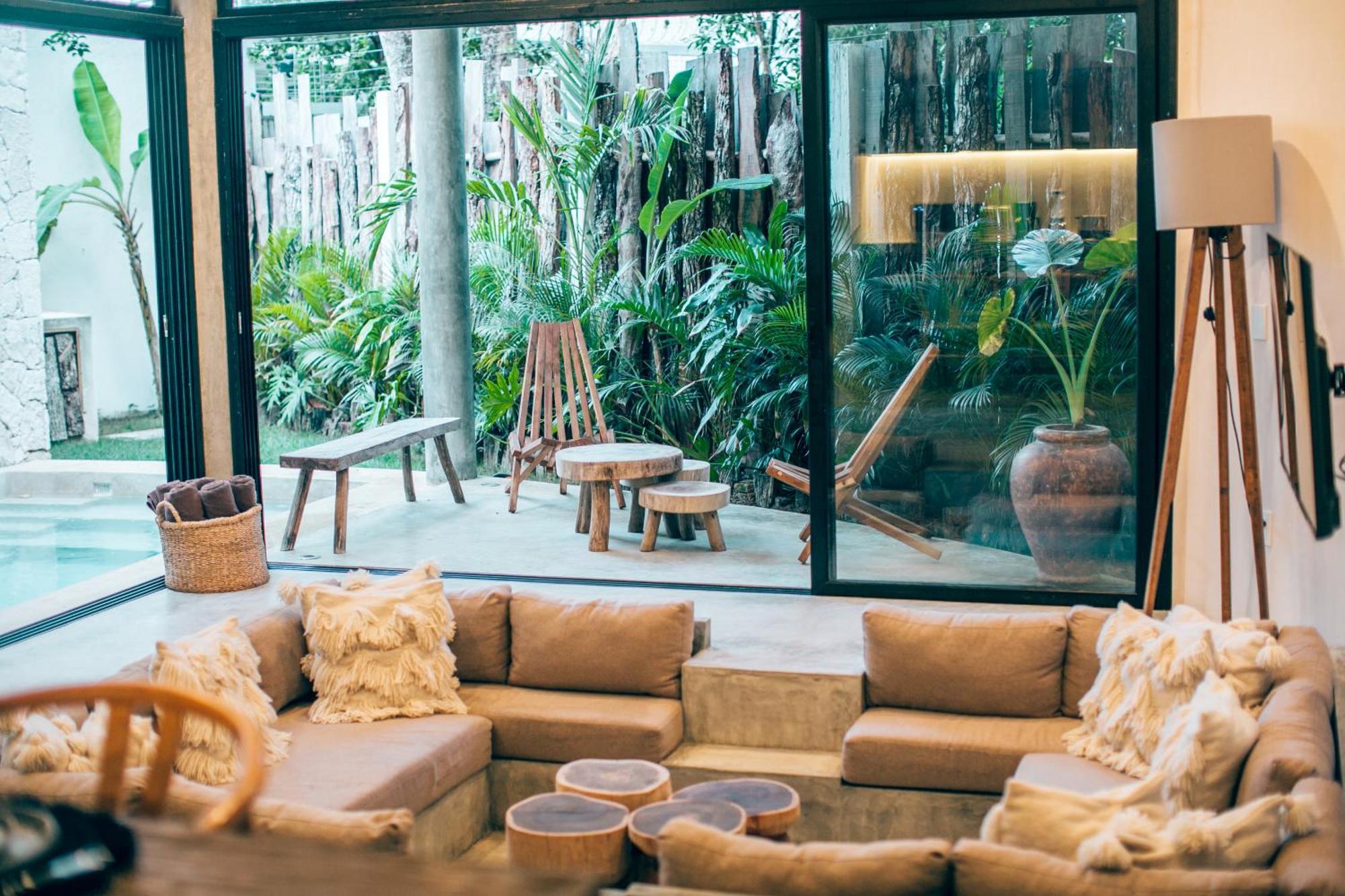 Round Luxury Jungle Villa Priv Pool-Concierge 4A تولوم المظهر الخارجي الصورة